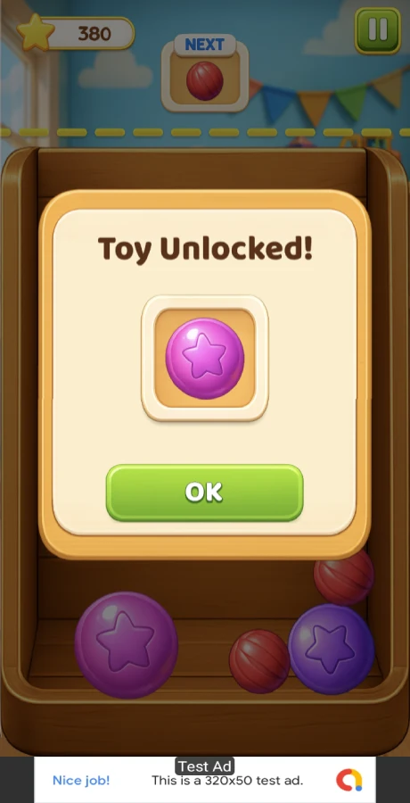 Toy Drop Merge Challenge Match screenshot